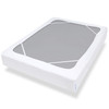 Box Spring Cover Queen Size with Smooth and Elastic Woven Material Only Covers Sides Alternates for Bed Skirt Wrinkle Fa