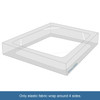 Box Spring Cover Queen Size with Smooth and Elastic Woven Material Only Covers Sides Alternates for Bed Skirt Wrinkle Fa