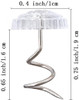Akstore 20 Pcs Bed Skirt Pins Clear Heads Twist Pins for Upholstery Slipcovers and Bedskirts Bedskirt Pins 20PCS