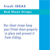 Levinsohn Fresh Ideas Bed Sheet Straps For Use With All Fitted Sheet Sizes 4Pack White