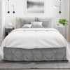 Nestl Dark Grey Bed Skirt Queen Size Pinch Pleat Queen Bed Skirt 14 Inch Drop Queen Bedskirt Hotel Quality Gray Bed Skir