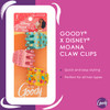 GOODY Classics Half Claw Clips - 3-Pack, Disney Princess, Moana - Great for Easily Pulling Up Your Hair - Pain-Free Hair Accessories for Women, Men,