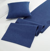 Mengersi Solid Bed Runner Scarf Protector Slipcover Bed Decorative Scarf for Bedroom Hotel Wedding Room FullQueen Navy