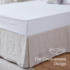 SimpleOpulence Belgian Linen Bed Skirt with Classic 14 inch Tailored Drop Dust Ruffle Easy Fit Breathable Premium Natura