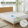 Utopia Bedding Waterproof Mattress Protector Twin Size Bed Premium 200 GSM Bamboo Viscose Cooling Mattress Cover Soft an