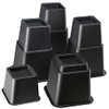 Home It Adjustable Bed Risers Elevation in 3 5 or 8 Inch Heavy Duty Stackable Furniture Risers Supports 1300 lbs for Und