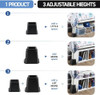 Home It Adjustable Bed Risers Elevation in 3 5 or 8 Inch Heavy Duty Stackable Furniture Risers Supports 1300 lbs for Und