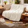 Bedsure GentleSoft Cozy Throw Blanket for Couch Soft Boho Blankets for Women Fuzzy Fleece Comfort Throw Spring Boho Home