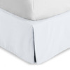 Bare Home Queen Bed Skirt 15Inch Tailored Drop Easy Fit Bed Skirt for Beds Center Corner Pleats Queen White
