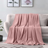 Elegant Comfort Premium 100 Cotton Waffle Blanket Lightweight Breathable Waffle Weave Bed Blanket Soft and Warm All Seas