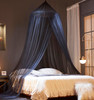 Mengersi Bed Canopy Mosquito Net for Bed Canopy Bed Curtains Dome Mosquito Netting Bed Tent Indoor Outdoor Black Full Si