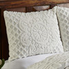 Better Trends Chenille Bedspreads King Size Soft White 100 Cotton Chenille Medallion Design Tufted Bedding Coverlet Soft