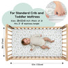 Yoofoss Baby Crib Sheets for Boys Girls Fitted Crib Sheet 2 Pack for Standard Crib and Toddler Mattress Super Soft Micro