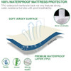 Waterproof Mattress Protector Twin Size Skin Friendly and Breathable Twin Mattress Cover for Kids Viscose Jersey Mattres