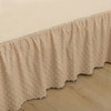 Tufted Dot Bed Skirt King SizeRuffled Bed Skirt with Split Corners King Bed Skirt 14 Inch Drop Boho King Size Bed Skirt