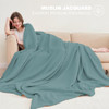 Cosy Family 4 Layer Muslin Bed Blanket Breathable and Lightweight Gauze Boho Blanket for Spring Soft 100 Cotton Muslin B