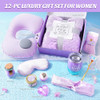 LUCOTIYA Birthday Gifts for Women Self Care Get Well Soon Gifts Lavender Relaxing Spa Gift Basket Care Package wBlanket