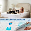 BEDLORE Full Size Waterproof Mattress Protector Viscose Derived from Bamboo Soft Mattress Cover Fitted with Deep Pocket