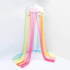 3C4G Rainbow Bright Canopy Rainbow Bed Canopy for Girls Hanging Net Canopy for Beds Chairs Reading Corners 8 Height 24 D