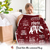 Mama Bear Wearable Hooded Blanket for Mom Mom Gifts from Daughter Son Christmas Birthday Gifts for Wife from Husband