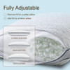 Coop Home Goods Eden Bed Pillow Queen Size for Sleeping on Back Stomach and Side Sleeper Medium Soft Memory Foam Cooling