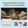 Coop Home Goods Eden Bed Pillow Queen Size for Sleeping on Back Stomach and Side Sleeper Medium Soft Memory Foam Cooling