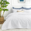 Loves cabin Quilts for Queen Bed White Bedspreads Soft Bed Summer Quilt Lightweight Microfiber Bedspread Modern Style Co