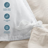 Bare Home Microfiber Duvet Cover Set Ultra Soft Washed Microfiber Oversized King Size LinenLike Look Easy Care Breathabl