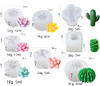 Aebor 8 Pcs Succulent Mold Silicone 3D Succulent Molds Succulent Cactus Silicone Mold for DIY Making Candle Cake Decorat
