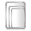 Efar Baking Cookie Sheet Pan Set of 3 16124104 Inch Stainless Steel Baking Pans Set for Oven Rectangle Baking Tray for C