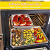 Efar Baking Cookie Sheet Pan Set of 3 16124104 Inch Stainless Steel Baking Pans Set for Oven Rectangle Baking Tray for C