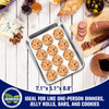 Mimorou 12 Pcs Baking Sheet Stainless Steel Cookie Small Metal Sheet Pans Professional Rectangle Oven Trays Kitchen Baki