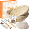 Bread Proofing Basket Kikcoin Banneton Bread Proofing Basket Set of 2 9 Inch 10 Inch Round Sourdough Proofing Basket wit