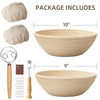 Bread Proofing Basket Kikcoin Banneton Bread Proofing Basket Set of 2 9 Inch 10 Inch Round Sourdough Proofing Basket wit