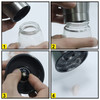 Gulex Salt and Pepper Grinder Set Pepper Mill Sea Salt Shaker Refillable Adjustable Coarseness Stainless Steel with Cera