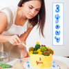 OIIKI 83 Pcs Fun Alphabet Number Cake Stamp Set Special Characters Numbers DIY Sugar Cake Cookie Decor