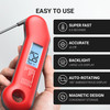 ThermoMaven Professional Meat Thermometer Digital UltraFast 05 Sec Instant Read NIST Certified 05F Accuracy 100 Waterpro
