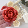 Vctitil 5Pcs Moon Cake Mold SetMid Autumn Festival DIY Hand Press Cookie Stamps DIY Baking Tool Rose Flower Mold Pattern