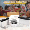 HULISEN Stainless Steel Biscuit Cutter Set Pastry Scraper and Dough Blender Sturdy LongLasting with Ergonomic Rubber Gri