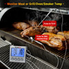 TempPro TP17 Dual Probe Digital Cooking Meat Thermometer Large LCD Backlight Food Grill Thermometer with Timer Mode for