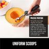 GORILLA GRIP BPAFree Stainless Steel Cookie Scoop 2 TBSP Scooper 40 Soft Grip Handle Easy Food Release Create Even Porti