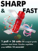 Manual Food Processor Vegetable Cutter Geedel Pull Chopper with String Food Chopper Vegetable Cutter for Veggies Fruits