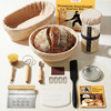 CRISS ELITE Sourdough Starter Kit Complete Sourdough Bread Baking Supplies with 24oz Glass Sourdough Starter Jar 9 Round