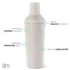 Simple Modern Cocktail Shaker Set with Jigger Lid Stainless Steel Boston Shaker Insulated Martini Mixer for Mocktails Gi