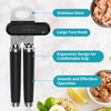 Ultrean Manual Can Opener Bottle Opener Heavy Duty Stainless Steel Smooth Edge Manual Hand Held Can Opener With Soft Tou