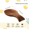 Patelai Acacia Wood Spoon Rest for Stove Top Bamboo Holder for Spatula Rest for Kitchen Counter Spoon Holder for Counter