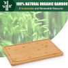 Homaxy Extra Large Organic Bamboo Cutting Boards for Kitchen 18x12 Wooden XL Cutting Board with Juice Groove and Handles