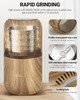COOL KNIGHT Electric Herb Grinder Large CapacityHigh Rotating SpeedElectric Grinder for Spices and Herbs Wood grain 2
