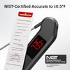Professional Digital Meat Thermometer 1 Sec Instant Read 05 Accuracy NISTNSF Certified Food Thermometer AutoRotate Brigh
