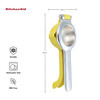 KitchenAid Citrus Juice Press Squeezer for Lemons and Limes with Seed Catcher and Pour Spout Lemon 8 Inch